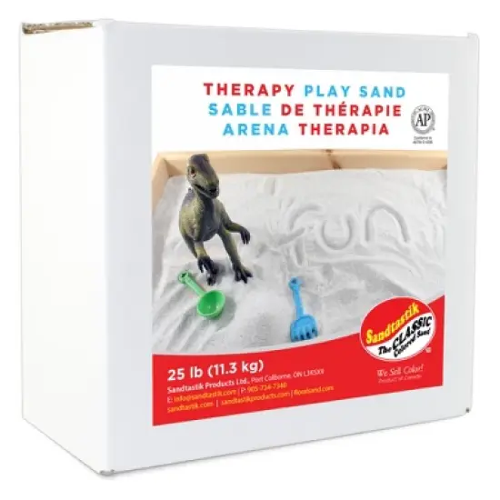 Sandtastik Therapy Play Sand, 25 Pounds, White image {1}