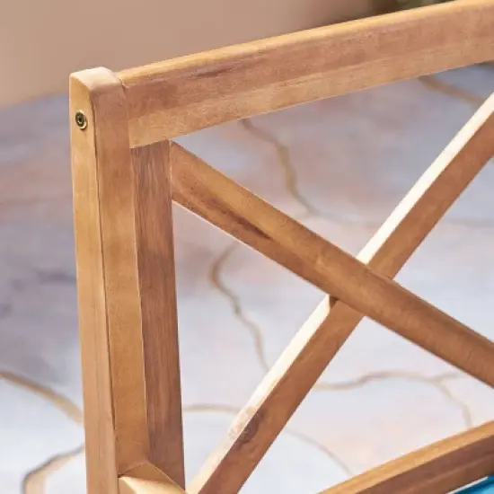 Juniper 7pc Acacia Wood Dining Set - Christopher Knight Home image {6}