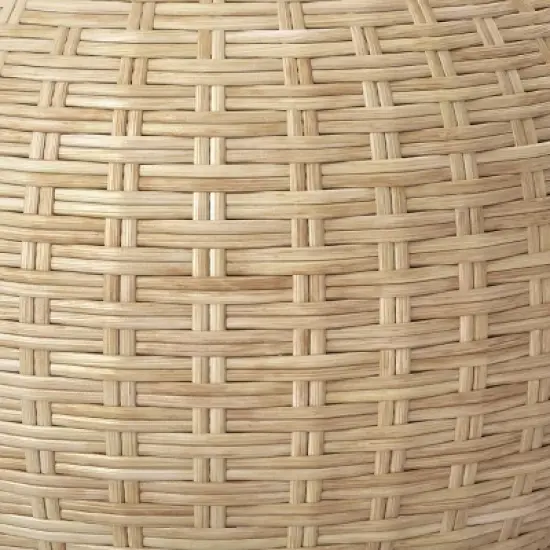 Avens Round Natural Caned Ottoman - Threshold&trade; image {3}