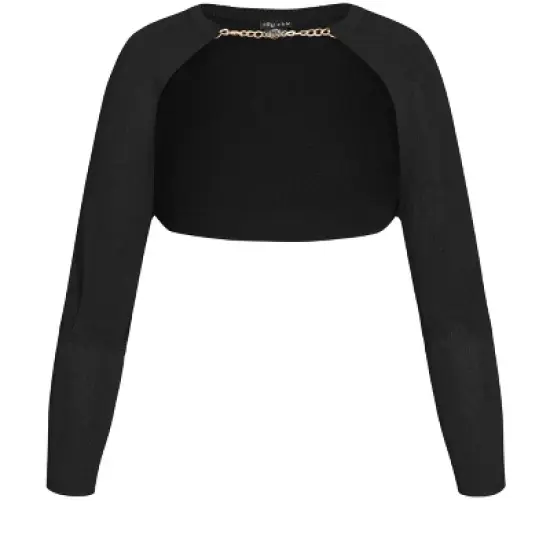 Women's Plus Size Amelia Cardigan - black | CITY CHIC image {6}