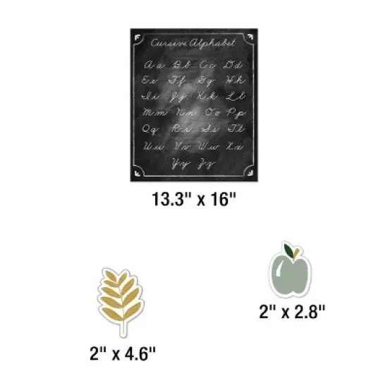 Carson Dellosa Education Farmhouse Alphabet Line: Cursive Bulletin Board Set, Grade 2-5 (39 pieces) image {3}