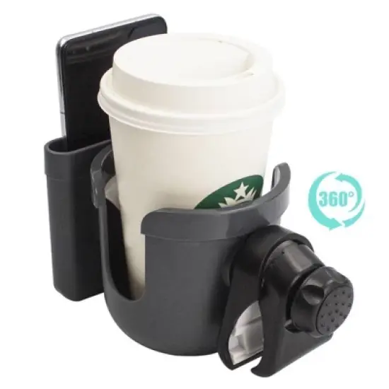 Lulyboo Stroller Cup and Phone Holder - Black image {4}