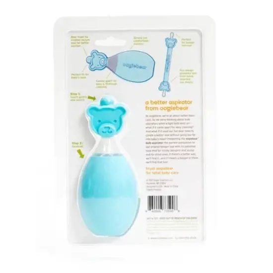 oogiebear The Bear Pair 2-in-1 Bulb Aspirator and Booger Picker Combo - 2pc image {2}