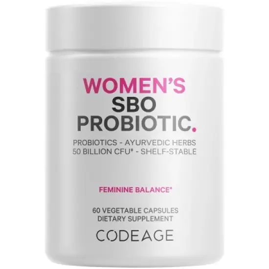 Codeage Women's SBO Probiotic 50 Billion CFU + Whole Food Prebiotics Supplement - 60ct image {16}
