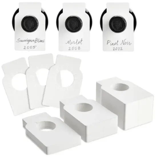 Juvale 300 Pack Wine Bottle Tags for Cellar Collection, Champagne, Hanging Labels for Name, Year, Tasting Notes - 2.2x3.5 in image {9}