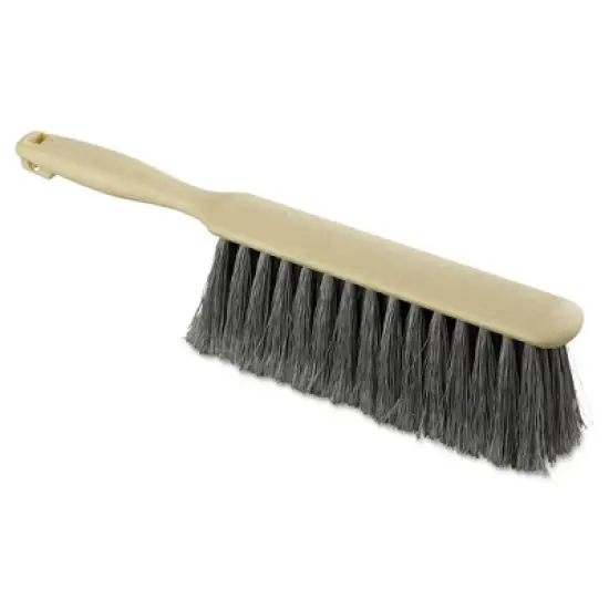 Boardwalk BWK5408 8 in. Flagged Polypropylene Fill Counter Brush - Tan Handle image {1}