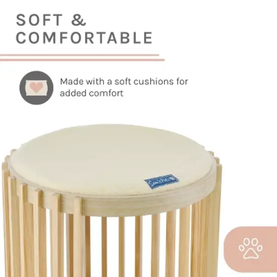 Sam's Pets Yves 24"Cat Tower in Natural oak image {3}