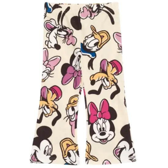 Disney Minnie Mouse Daisy Duck Donald Duck Goofy Pluto Girls Fleece Sweatshirt & Leggings Outfit Set Toddler to Little Kid image {4}