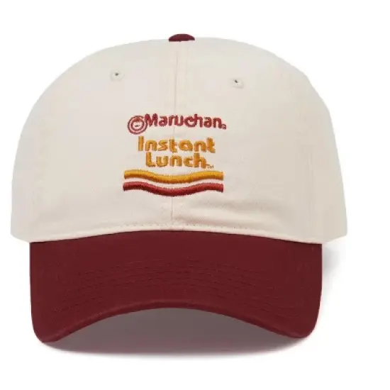 Maruchan Instant Lunch Logo Embroidered Adjustable Hat For Men OSFM image {3}