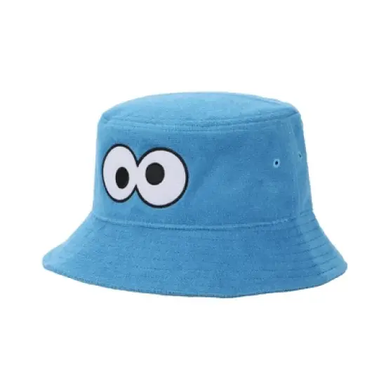 Sesame Street Cookie Monster Big Face Adult Blue Bucket Hat image {3}