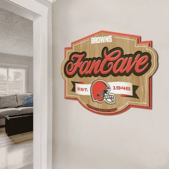 NFL Cleveland Browns Fan Cave Sign image {2}