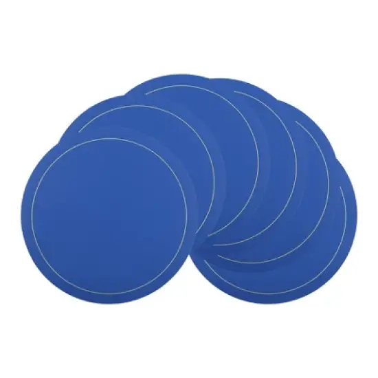 REGALWOVEN Faux Leather Heat Resistant Waterproof Wipeable Place Mats 6 Pcs image {8}