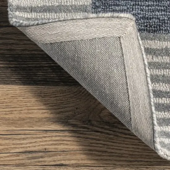 Shelley Abstract Striped Wool Area Rug image {6}
