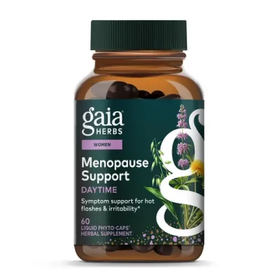 Gaia Herbs Menopause Support Daytime - Helps Maintain Healthy Hormone Balance and Well-Being for Women - 60 Vegan Liquid Phyto-Capsules image {9}