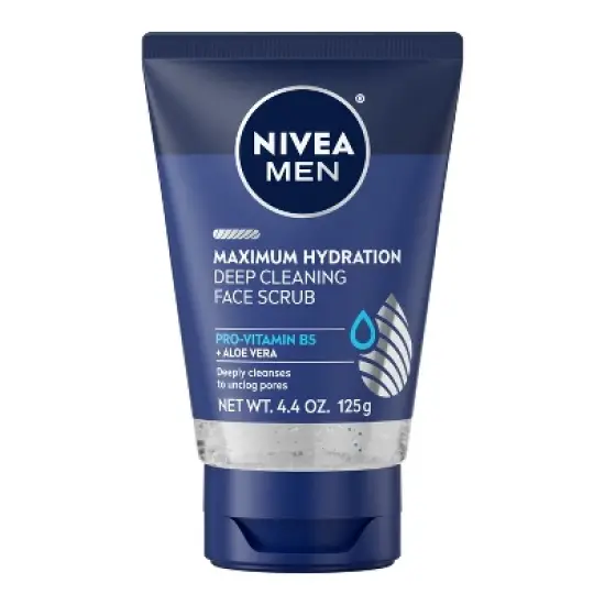 NIVEA Men Maximum Hydration Deep Cleaning Face Scrub with Aloe Vera - 4.4oz image {16}