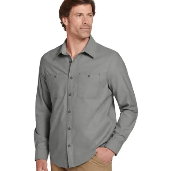 Jockey Men's Outdoors Long Sleeve Woven Button-Up Shirt image {10}