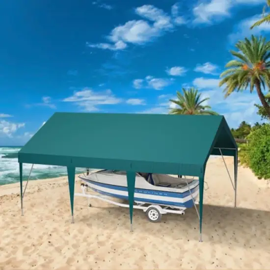 Heavy Duty Carport Outdoor Car Canopy UV Resistant Waterproof Party Tent All-Season Portable Garage Gazebo Shelter for Car, Storage Shed image {5}