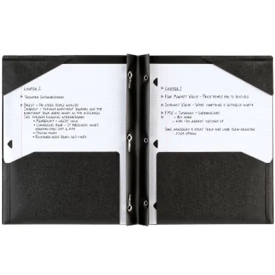 Five Star 2 Pocket Plastic Folder with Prongs image {1}