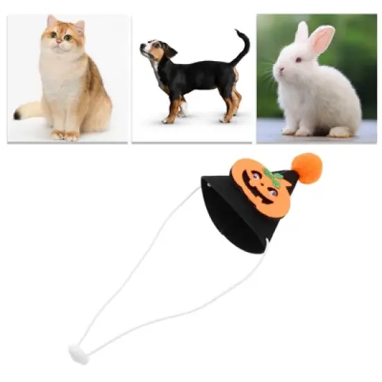 Unique Bargains Halloween Pet Headwear 4.33"x3.94" Black 1 Pc image {4}