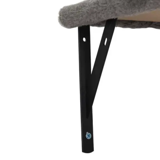 Kumasinova 5PCS Wall-Mounted Cat Tower with Scratching Post,Modern Cat Tree with Cat Condo,Cat Tree Tower with Perches & Bridge for Indoor Cats,Gray image {4}