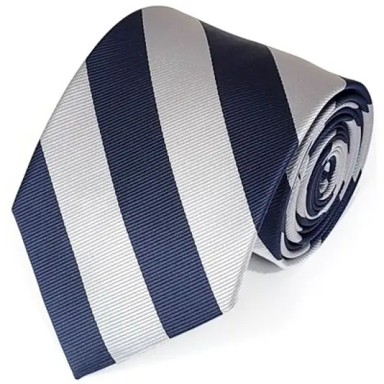 Men's 3.25 W And 58 L Inch With 0.75 Inch Stripe Width College Stripe Twill Polyester Necktie image {6}