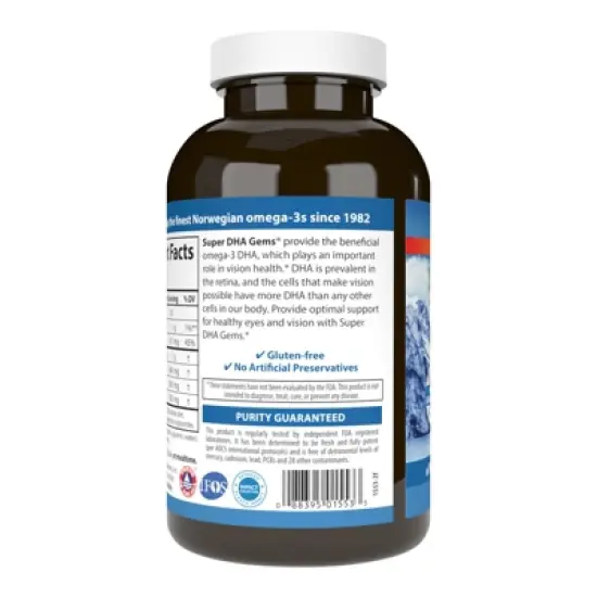 Carlson - Super DHA Gems, 500 mg DHA, Norwegian, Wild Caught, Sustainably Sourced image {1}