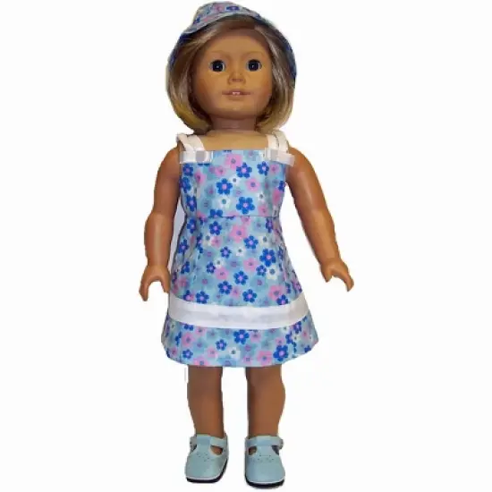 Doll Clothes Superstore Size 4 Matching Girls and Doll Clothes Dress Hat image {2}