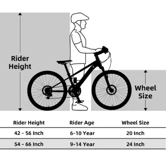 Itopfox Kids Mountain Bike for Boys and Girls, 21-Speed Bicycle with Front Suspension and Disc Brakes, Multiple Colors for Ages 6-14 image {5}