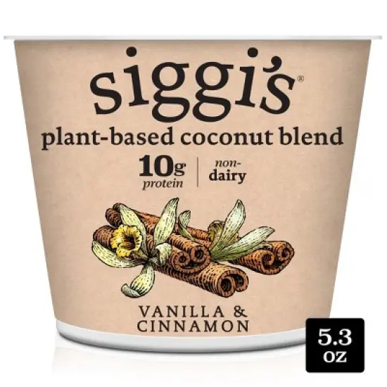 Siggi's Vanilla Cinnamon Plant-Based Coconut Blend Yogurt Alternative - 5.3oz image {10}