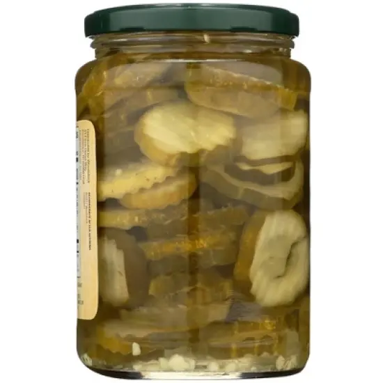 Woodstock Foods Organic Sliced Kosher Dill Pickles - Case of 6/24 oz image {2}