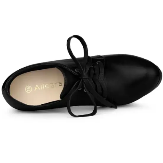 Allegra K Women's Platform Round Toe Lace up Stiletto High Heel Ankle Booties image {4}