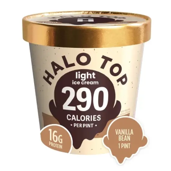 Halo Top Vanilla Bean Ice Cream - 16oz image {4}
