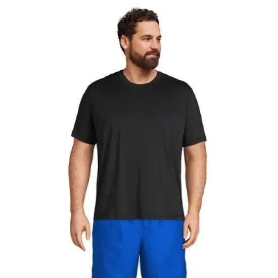 Lands' End Men's Short Sleeve Swim Tee Rash Guard image {8}