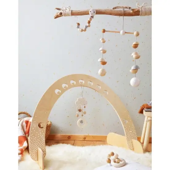 HABA Dangling Cloud Figure Dots - Attaches to Play Gym, Car Seat and Stroller image {2}