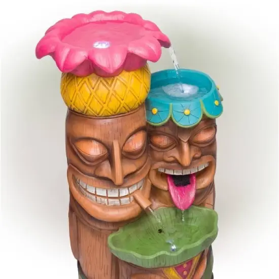 35" 3-Tier Tiki Fountain - Alpine Corporation image {8}