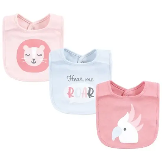 Hudson Baby Infant Girl Caps or Headbands, Bibs, Mittens and Socks 12pc Set, Safari, 0-6 Months image {3}