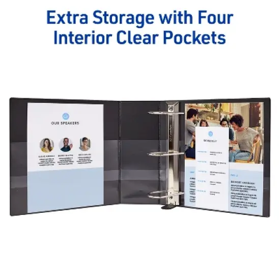 Avery Heavy-Duty Binder, 5" One Touch EZD Rings, Green (79111) image {5}