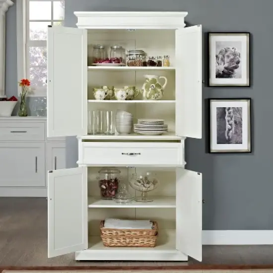 Parsons Pantry Storage Wood/White - Crosley image {5}