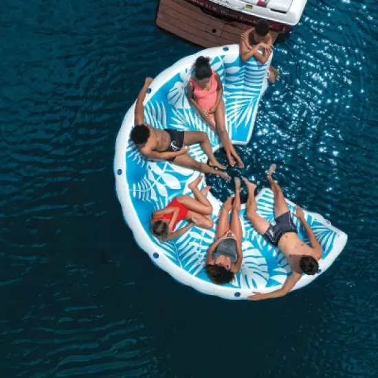 WOW Inflatable Lounging Resort Island 6-8 Person Float image {3}