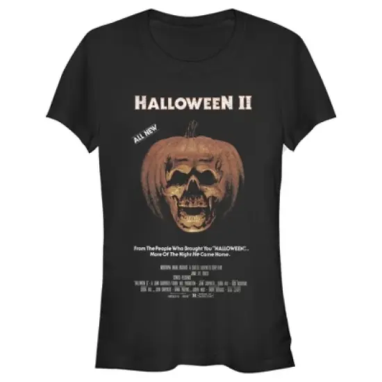 Junior's Halloween II Skeleton Movie Poster T-Shirt image {2}
