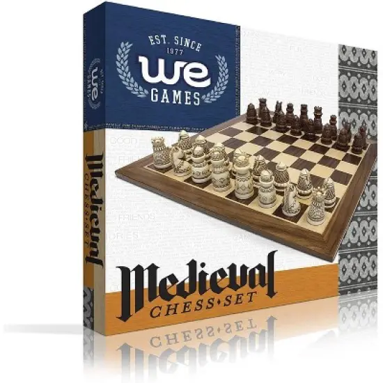 WE Games Fancy Medieval Themed Chess Set - 15 in. image {7}