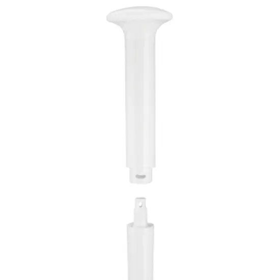 mDesign Hidden Plunger and Brush Set for Toilet Bowl - White image {5}