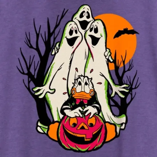Women's Mickey & Friends Halloween Donald Duck Ghosts Racerback Tank Top image {1}