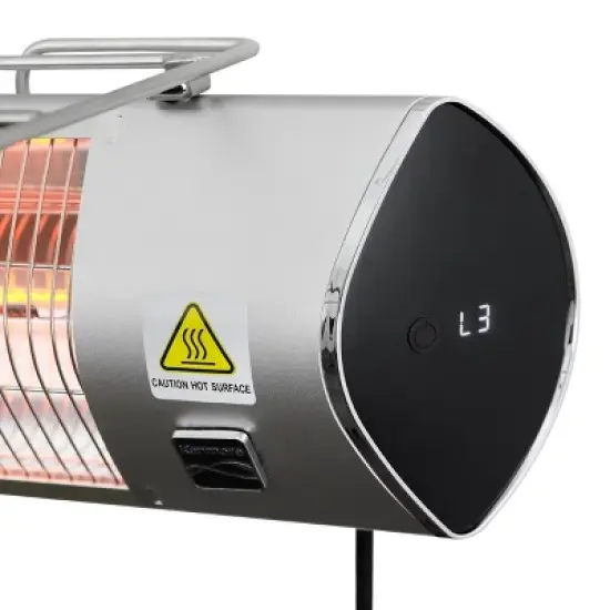 Kenmore Carbon Infrared 1500W Electric Patio Heater with Tripod & Remote Silver image {10}