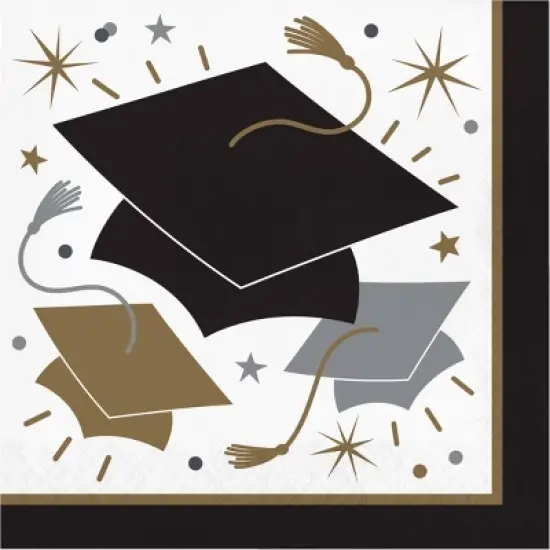 Creative Converting Glowing Graduate Paper Napkins 48ct image {3}