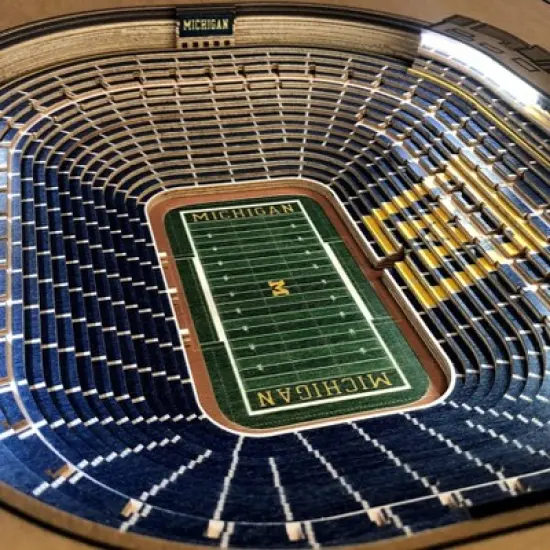 NCAA Michigan Wolverines 25-Layer StadiumViews Lighted End Table image {2}