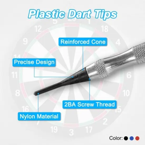 Unique Bargains 2BA Thread Plastic Soft Dart Tip Replacement Accessories 30 Pcs image {4}