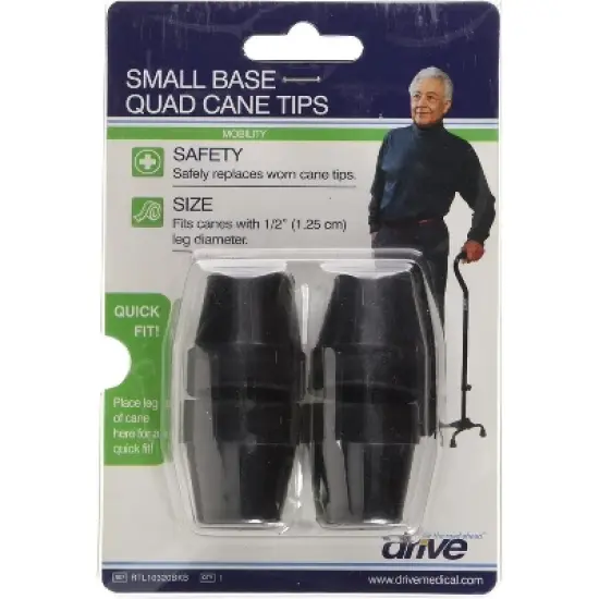 Drive Medical Cane Tip Black 1", 2 Ct image {3}