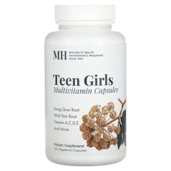 Michael's Health Teen Girls Multivitamin, 120 Vegetarian Capsules image {4}