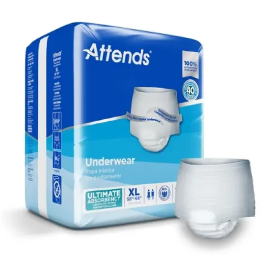 Attends Advanced Super Plus Unisex Protective Underwear with Tear Away Seams image {7}